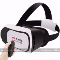 3D Videospiel VR Virtual Reality Brillenetui Headset 3.0 mit Bluetooth RC Einstellbarer Fokus Pupillenabstand für 4,5 Zoll Bildschirm